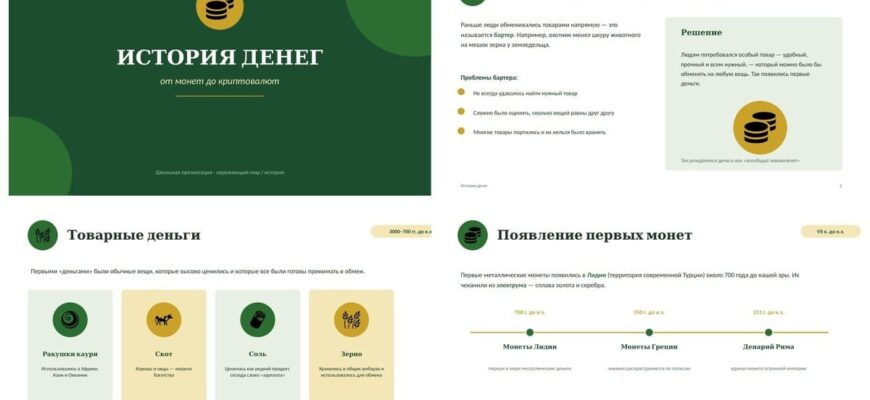 История денег: от монет до криптовалют