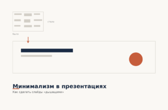 Минимализм в презентациях