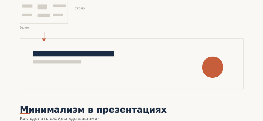 Минимализм в презентациях