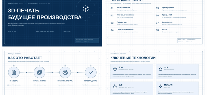 Презентация 3D-печать — будущее производства