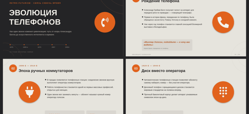 Презентация Эволюция телефонов