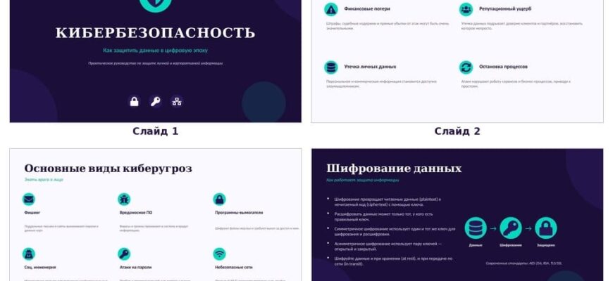 Презентация Кибербезопасность — как защитить данные