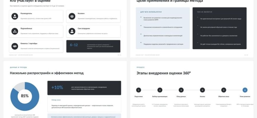 Презентация Оценка эффективности сотрудников - методы 360