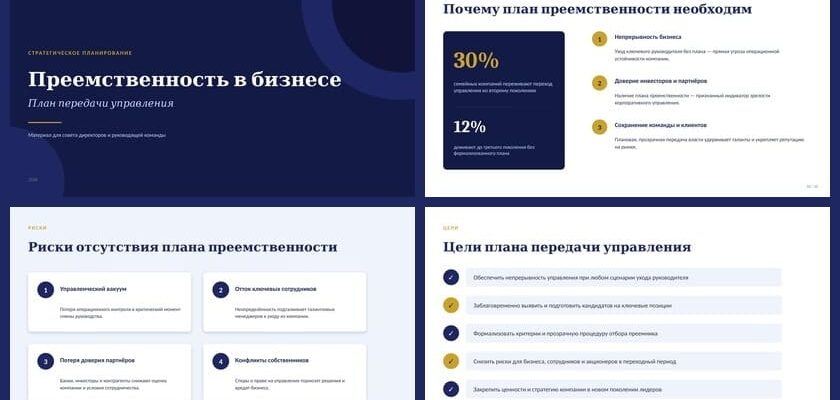 презентация Преемственность в бизнесе план передачи управления
