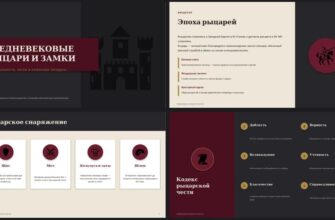 Средневековые рыцари и замки