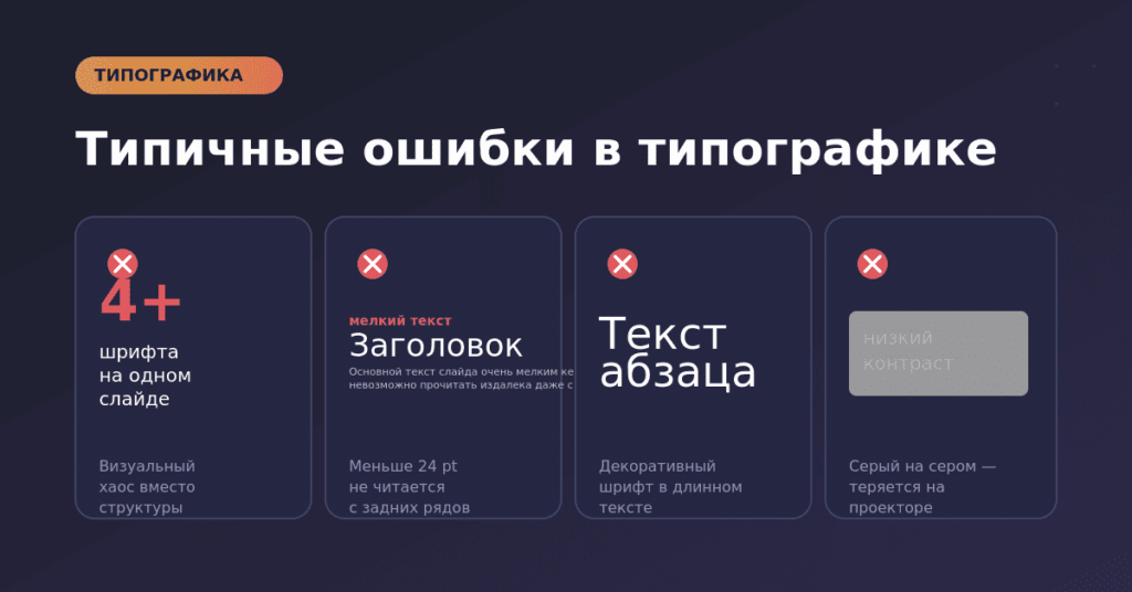 Шрифты в презентациях: какие сочетать, а какие нет