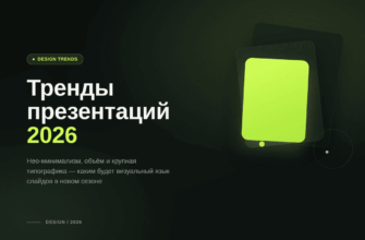 Тренды дизайна презентаций 2026 года